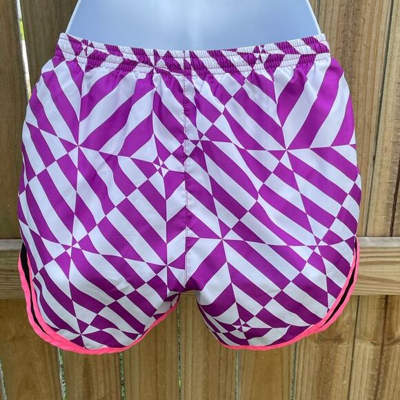 Nike Dri-fit purple geometric pattern running shorts - Picture 2 of 3